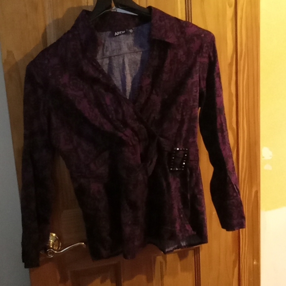 Apt. 9 Tops - Faux wrap petite dress top